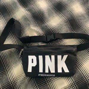 Victoria secret pink fanny pack black